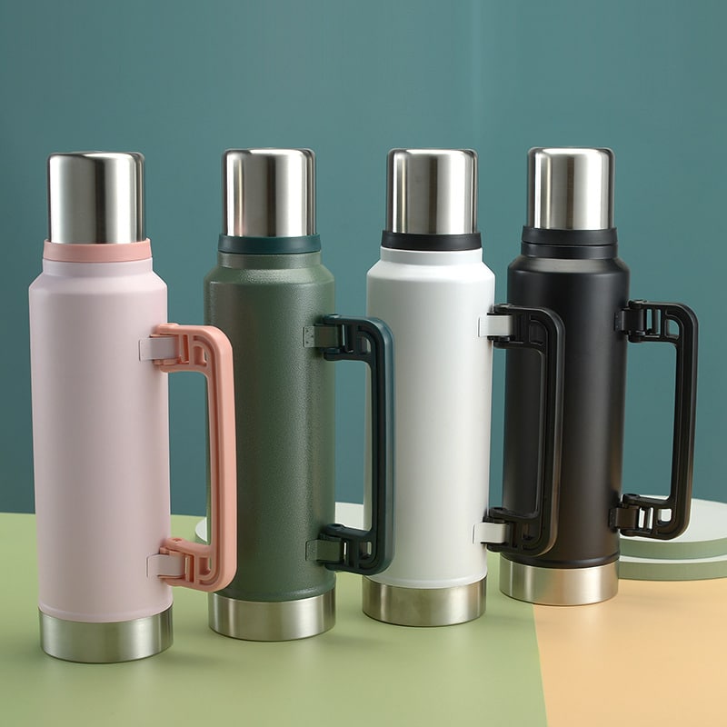 Portable Vacuum Insulated Bottle with Handle - 图片 3
