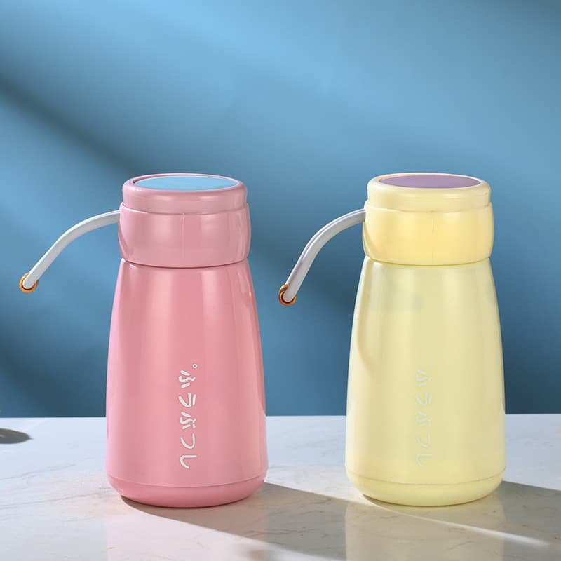 Solid Color Glass Bottle with Carrying Strap 12OZ - 图片 3