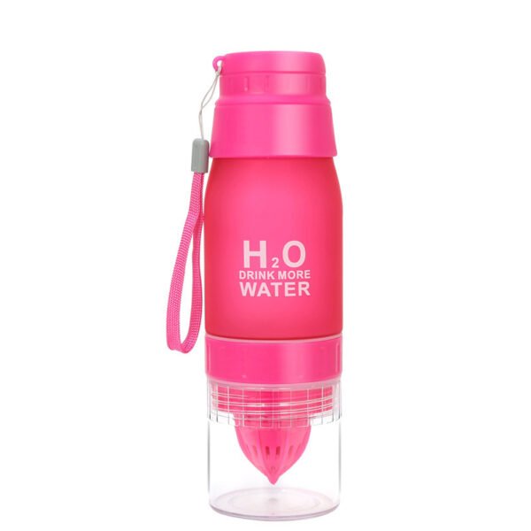 Large Capacity 23oz Portable Colorful Frosted Plastic Bottle - Image 3