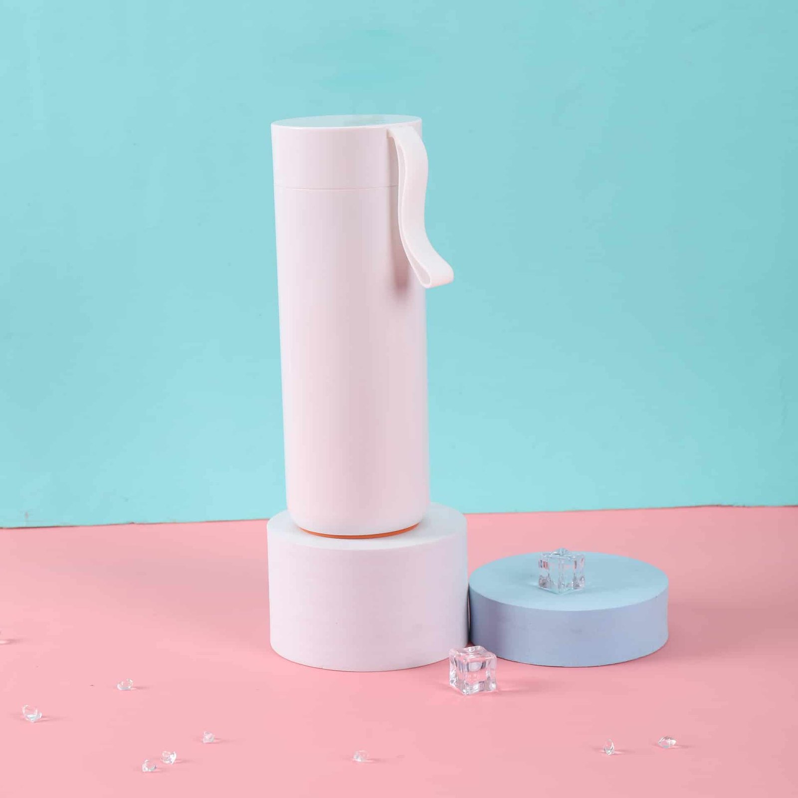 Simple Stainless Steel Suction Base Non-Tip Thermos - 图片 3