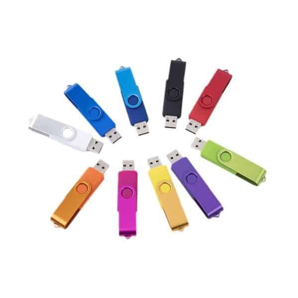 Colorful Double-Head Rotating USB Flash Drive - 图片 3