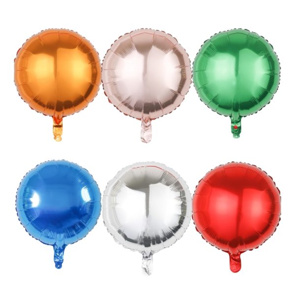 Multicolor Round 18 inches Aluminum Foil Balloon - 图片 3
