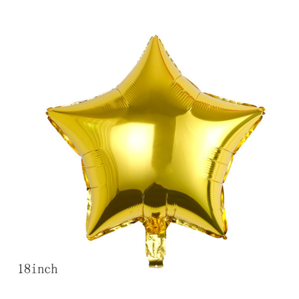 Multicolor Star Shaped 18 inches Aluminum Foil Balloon - 图片 3
