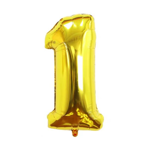 Number Shaped Aluminum Foil Balloons 32 inches for Birthday & New Year- Eve - 图片 3