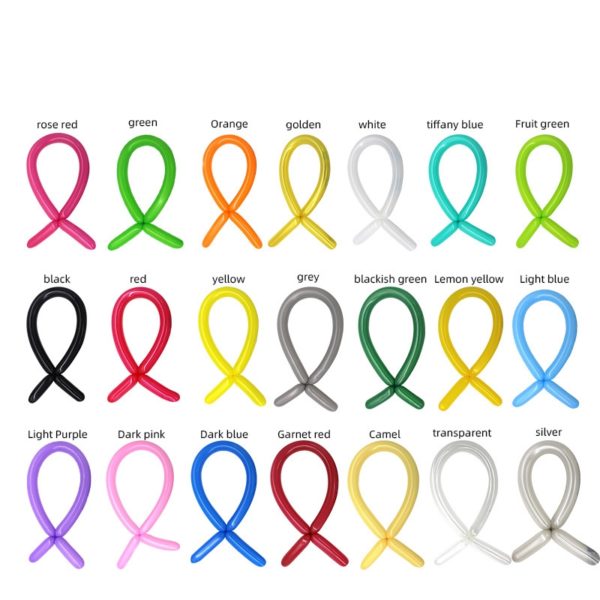 Multi-Color Twisting Magic Balloons for Parties 55 inches in Length - 图片 3