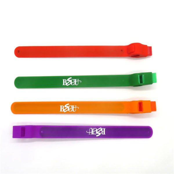 Silicone Bracelet with Whistle Whistle Bracelet - 图片 3