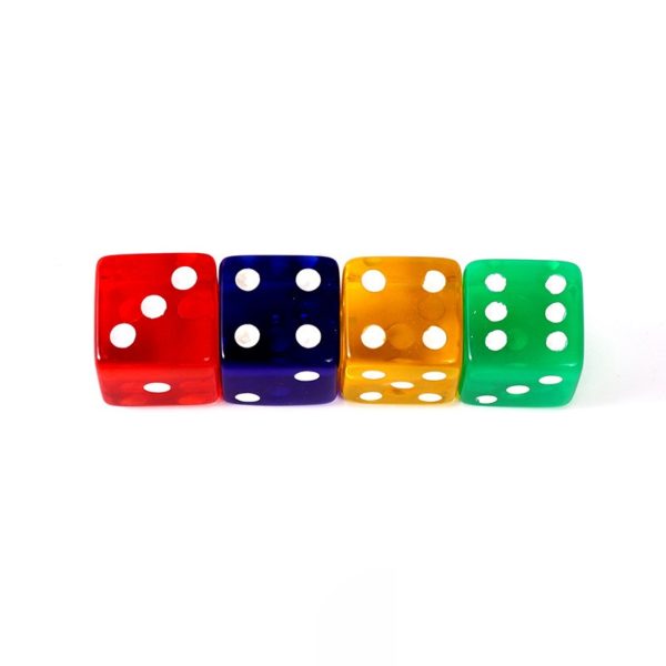 0.75 inch Translucent Acrylic Dices with Custom Logo - 图片 3