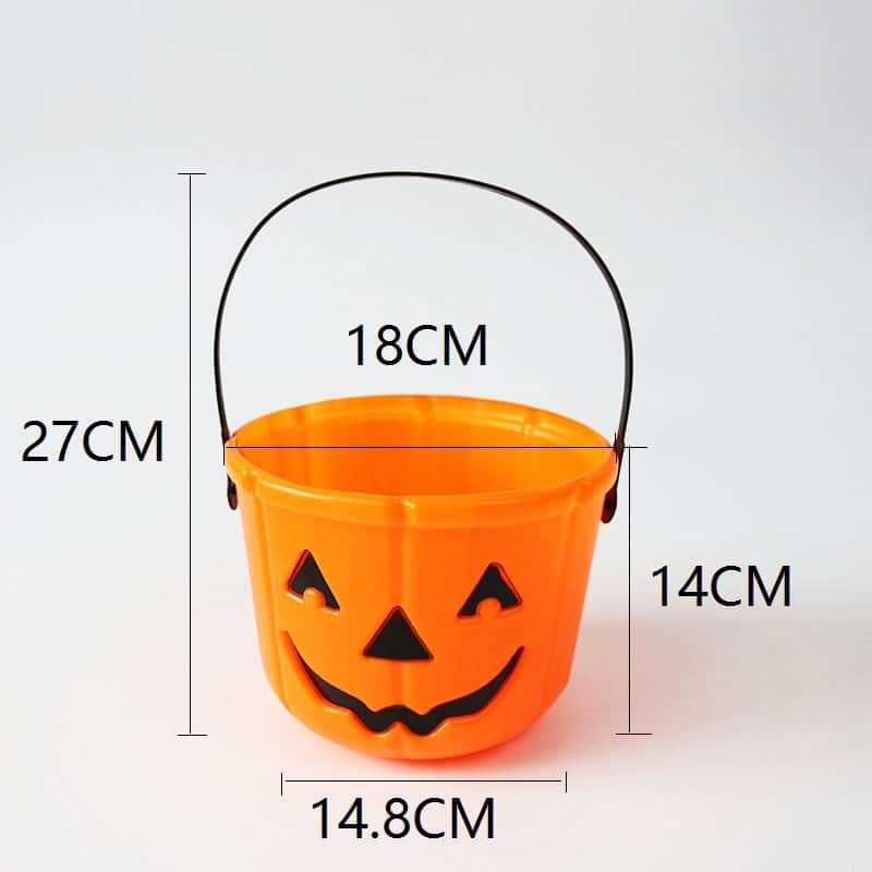 PVC Pumpkin Head Candy Bucket - 图片 3