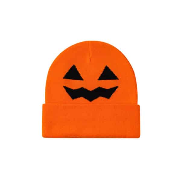 Halloween Pumpkin Head Knitted Hat - 图片 3