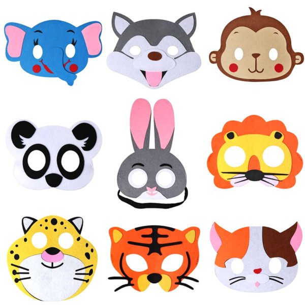 Cartoon Animal Felt Eye Masks for Children- Makeup Party - Image 3