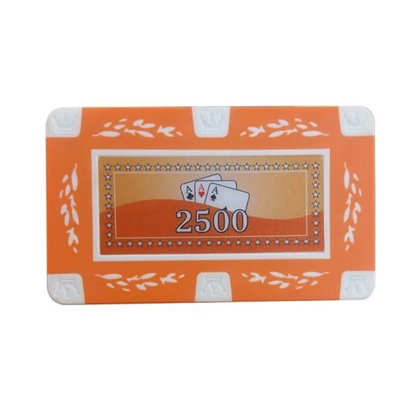 Professional Rectangle Plastic Poker Chips with Logo - 图片 3