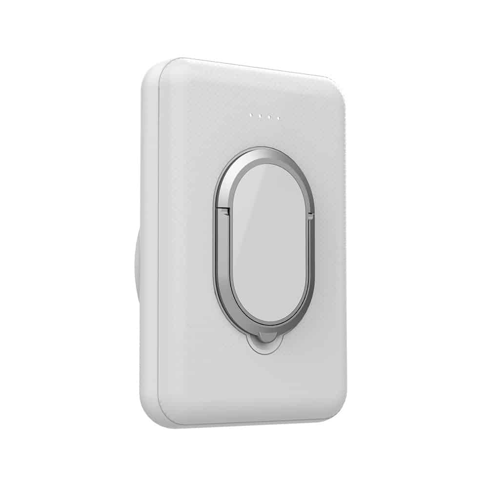 5,000mAh Magnetic Ring Stand Ultra-Slim Wireless Power Bank - 图片 3