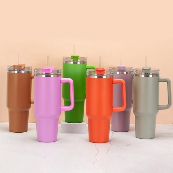 40oz Portable Handle Car Tumbler Bottle - 图片 3