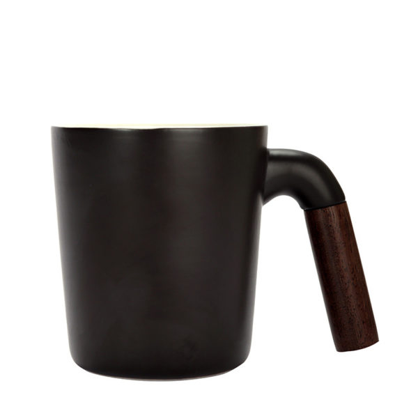 12oz Multi-colored Coffee Mug With Wooden Handle - 图片 3