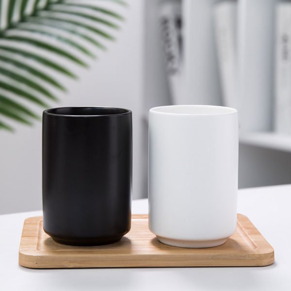 8oz Multi-functional Simple Ceramic Cup - 图片 3