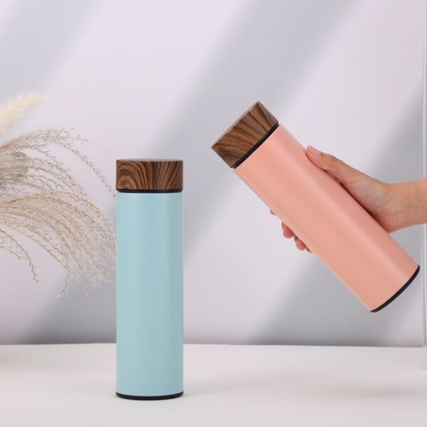 Creative Wood Grain Business Insulated Bottle 17OZ - 图片 3