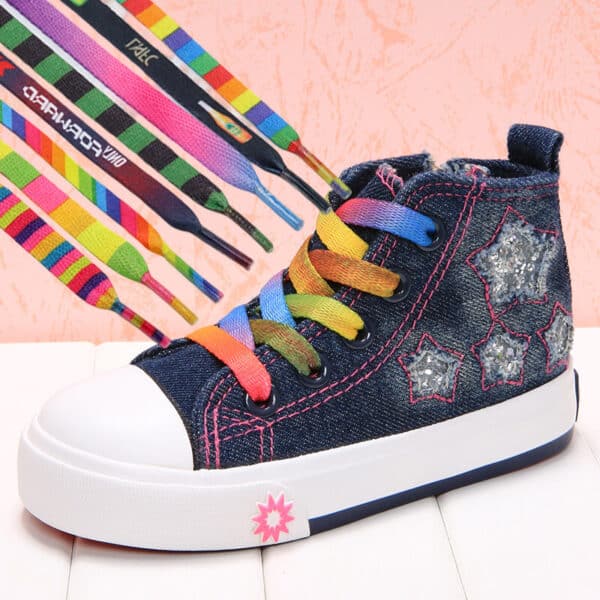 Innovative Color Flat Thermal Transfer Shoelaces - 图片 3