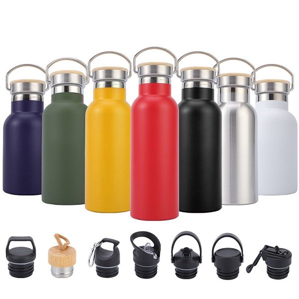 Stainless Steel 17oz Double-Wall Vacuum Bottle With Loop Top - 图片 4