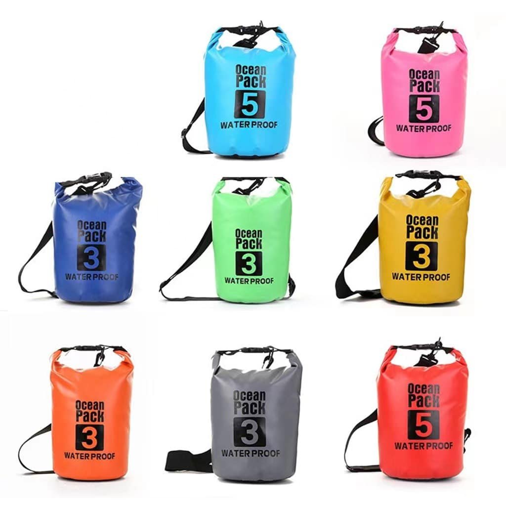 PVC 5 Liter Floating Waterproof Dry Bag Beach Rafting Swimming Bag - Image 4
