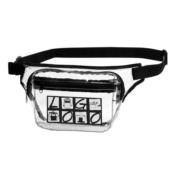 Transparent 2-Zipper Fanny Pack - 图片 4