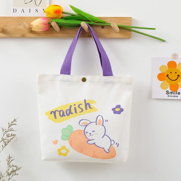 Cartoon Canvas Tote Gift Bag Wholesale - 图片 4