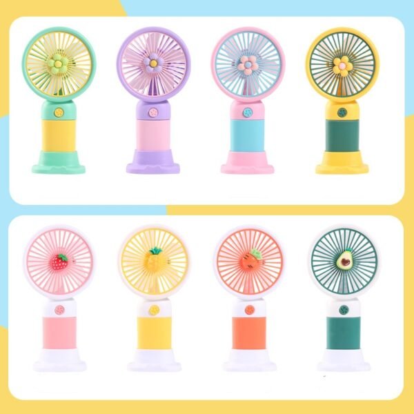 Hot Sale Custom Cartoon USB Charging Fan - Image 4