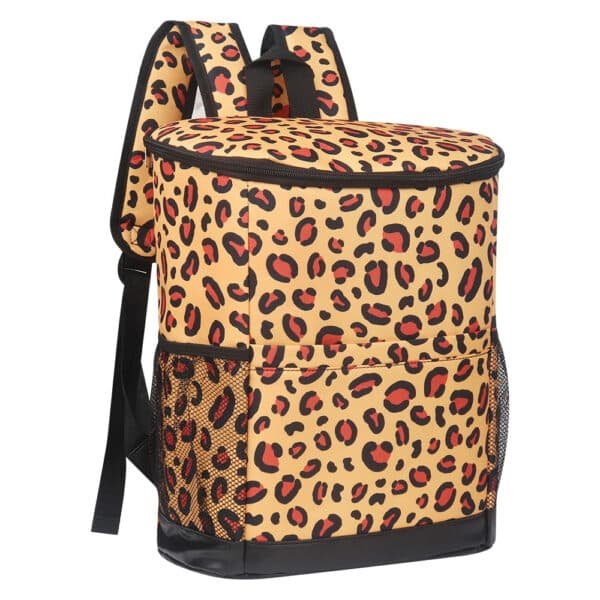 Large Capacity Leopard-print Duffel Bag Portable Cooler Bag - Image 4