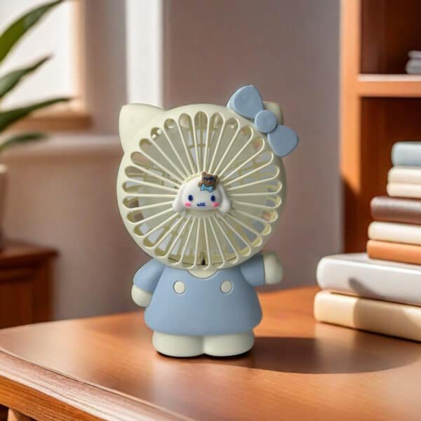Candy-color Cartoon Rechargeable Portable Fan - 图片 4