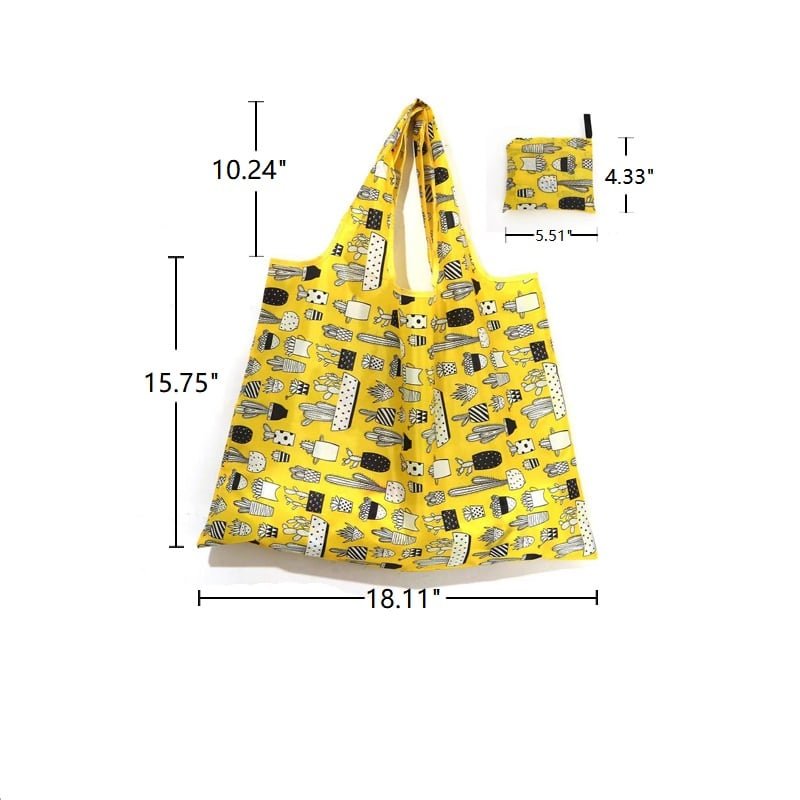 Full Color Reusable Polyester Shopping Bag with Hanging Closure - Image 4