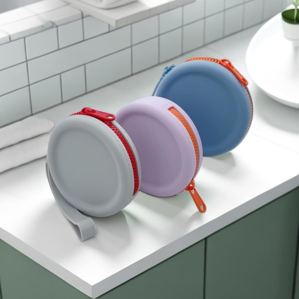 Simple Round Silicone Storage Bag - Image 4