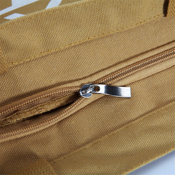 Canvas Tote Bag with Hidden Zipper - 图片 4