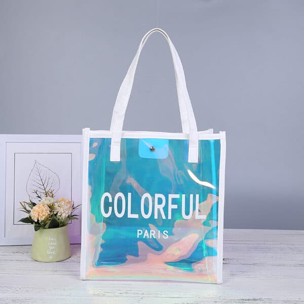 Custom PVC Clear Jelly Illusion Tote Bag - 图片 4