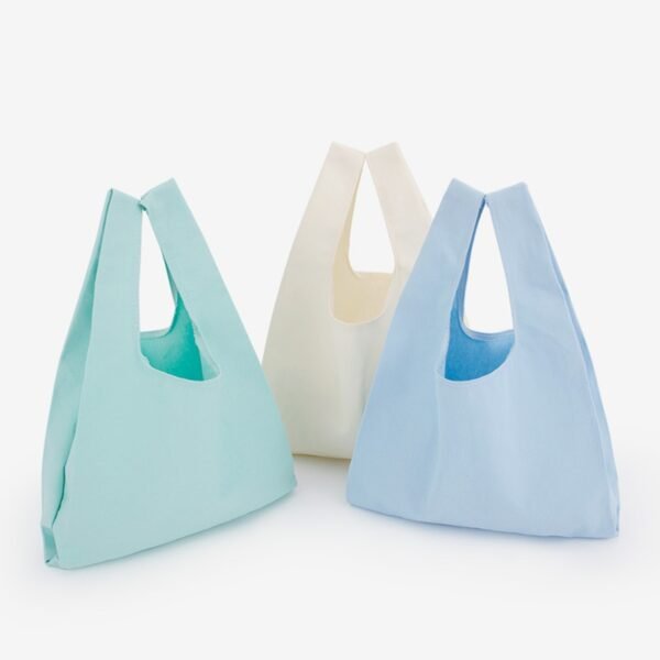 Colorful Vest Handheld Canvas Bag - 图片 4