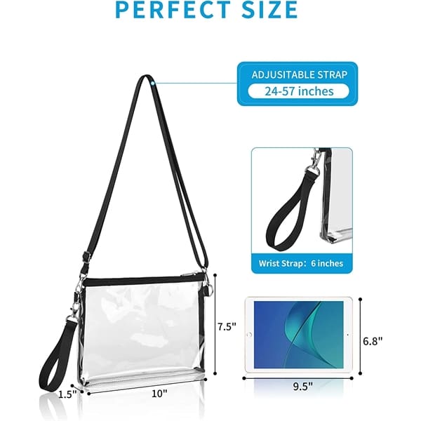 Clear Bag Stadium Approved Purse - 图片 4