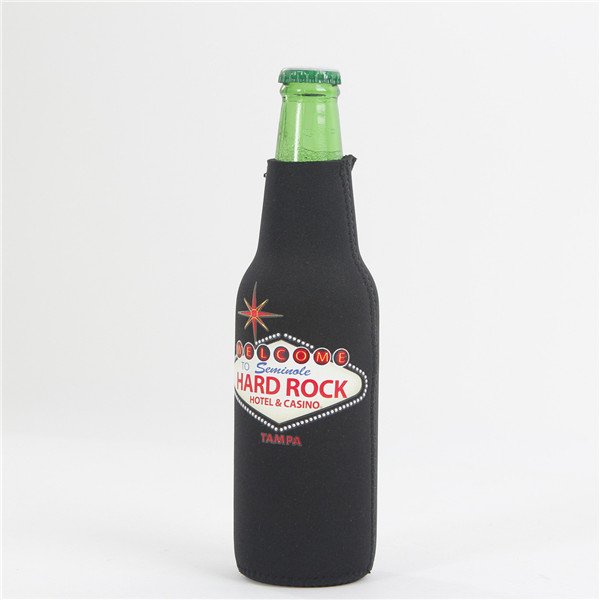 Neoprene Beer Bottle Cooler with Zipper &Closed Glued Bottom - 图片 4