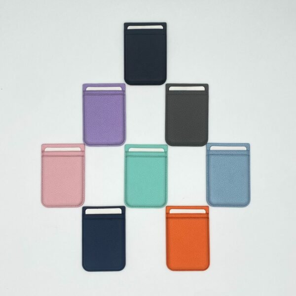 PU Leather Magnetic Dual-Slot Card Holder - Image 4