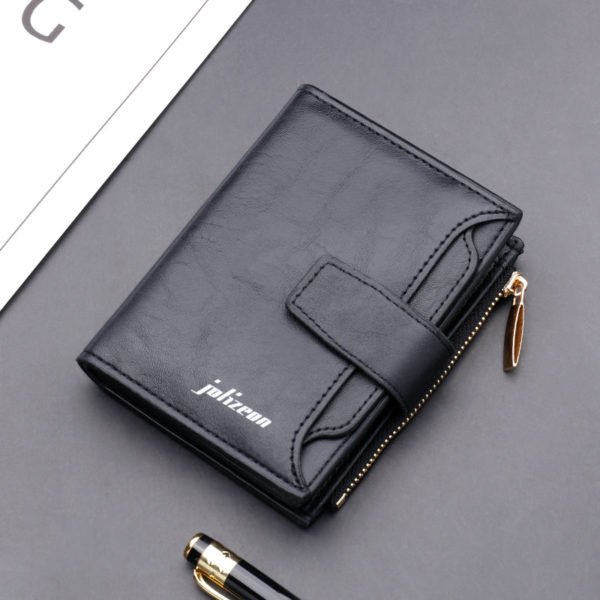 Multi-card Zipper Leather Wallet - Image 4