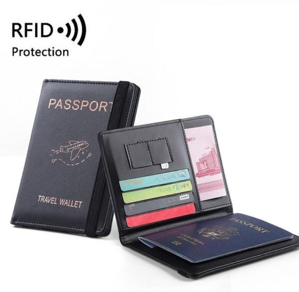 Multicolor Popular Travel Waterproof FRID ID and Passport Holder Wallet - Image 4
