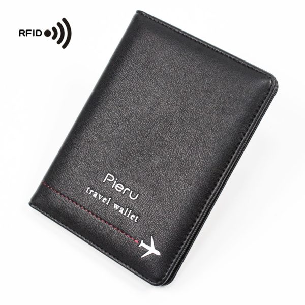 Multicolor PU Travel Waterproof FRID ID and Passport Holder Wallet - 图片 4