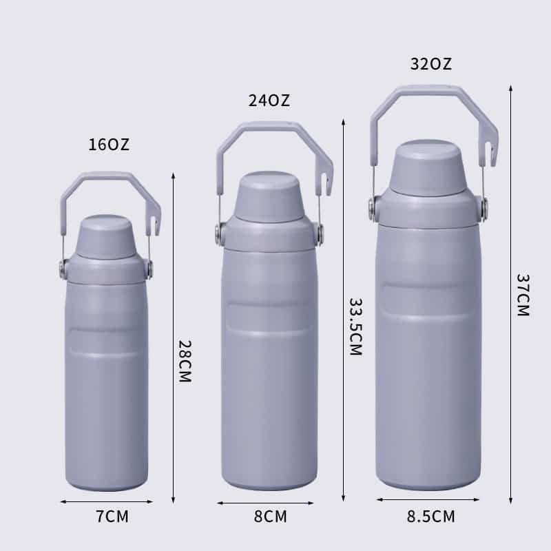 Large Capacity Handle Portable Insulated Bottle 16oz - 图片 4