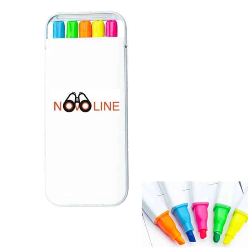 Five in one Highlighter in Portable Highlighter Box - 图片 4