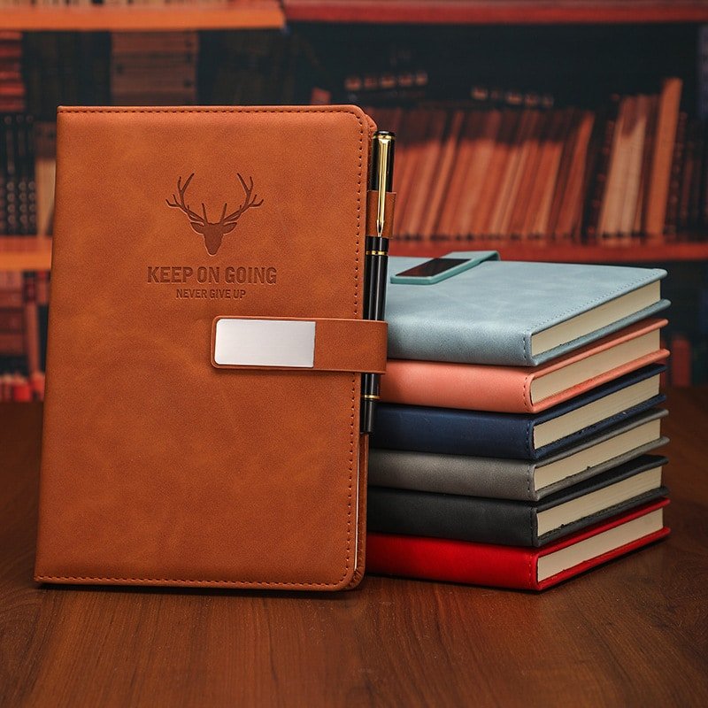 A5 Leatherette Buckle Business Notebook - 图片 4