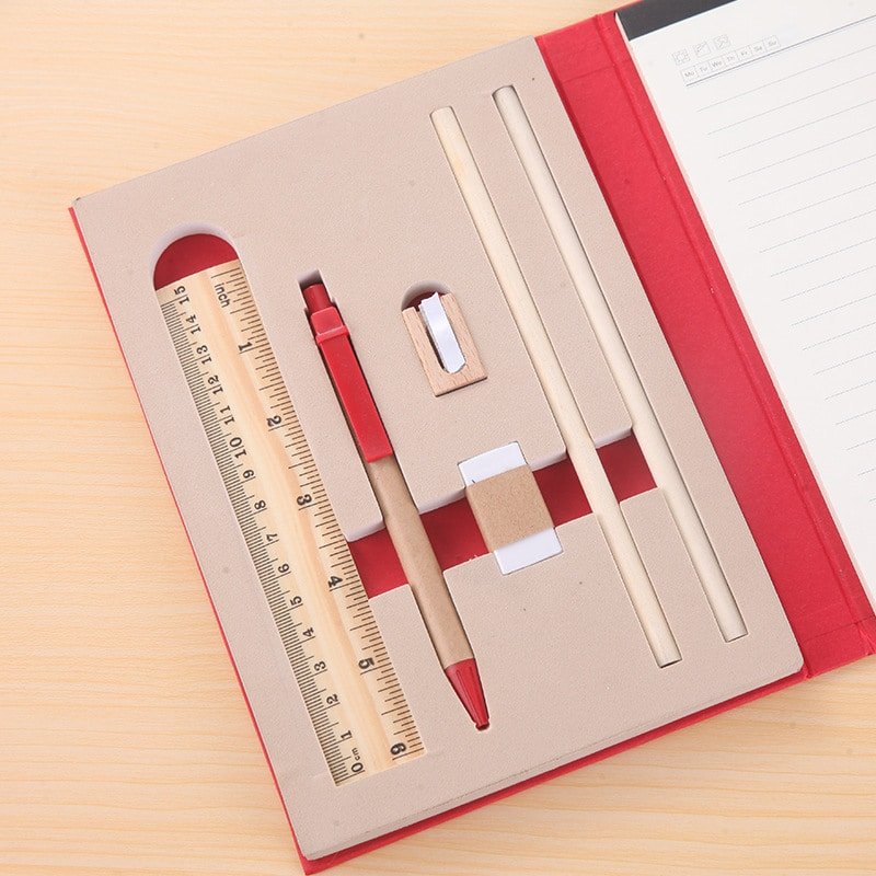 Notebook With Colorful Sticky Notes And Office Stationery - 图片 4
