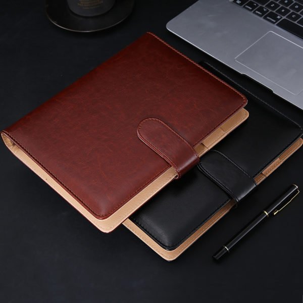 Hardcover Loose-leaf notebook with Card and Pen Holder - 图片 4
