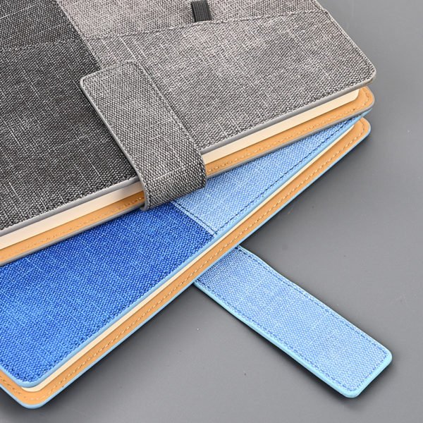 Two-color Patchwork A5 Notebook - 图片 4
