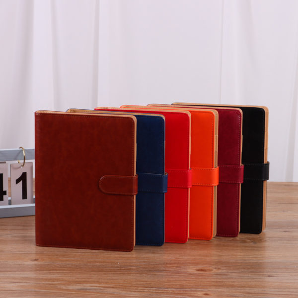 A5 Soft Leather Notebook With Metal Buckle - 图片 4