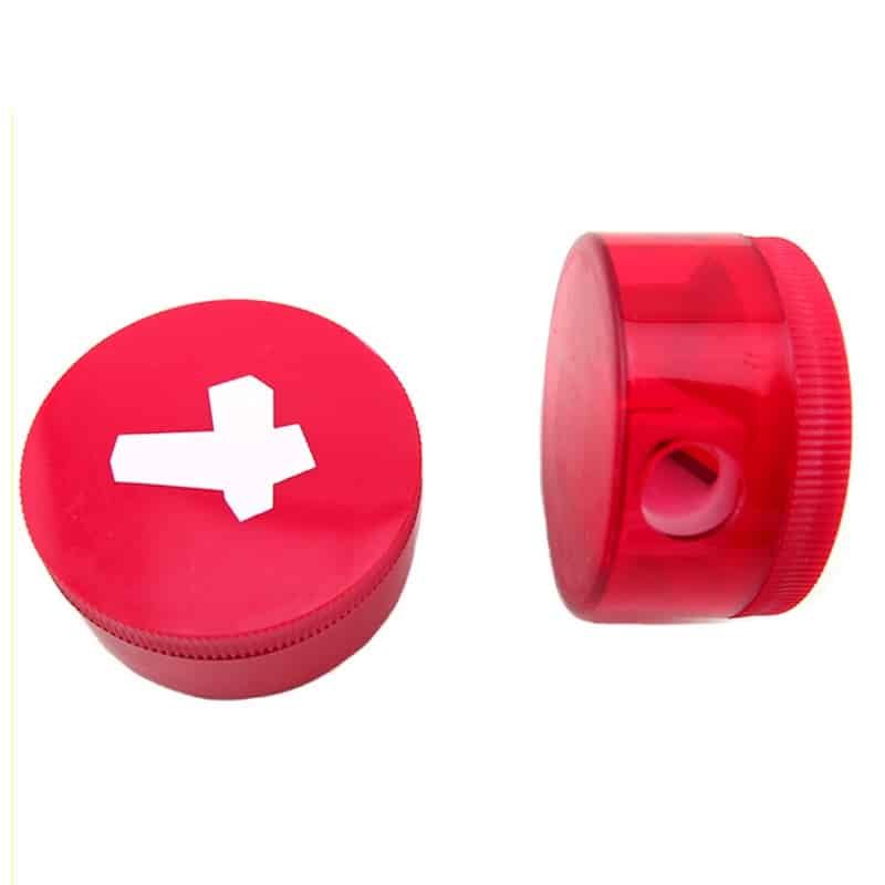Round Plastic Pencil Roller with Lid - Image 4