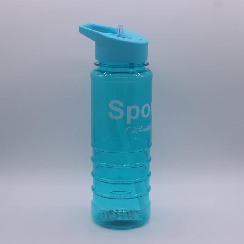 Plastic Straw Promotional Water Bottle with Straw - 图片 4