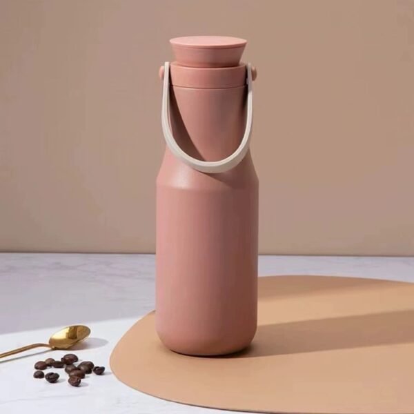 Portable 304 Stainless Steel Outdoor Sports Water Bottle with Buckle - 图片 4