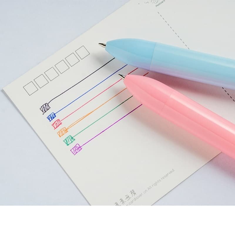 Color Push Action Multi-colour Ballpoint Pen - Image 4